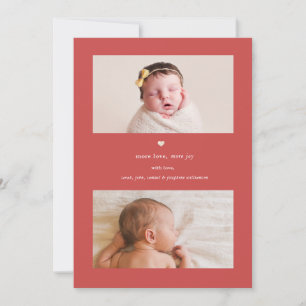 Mais amor, mais alegria Anúncio de nascimento d
