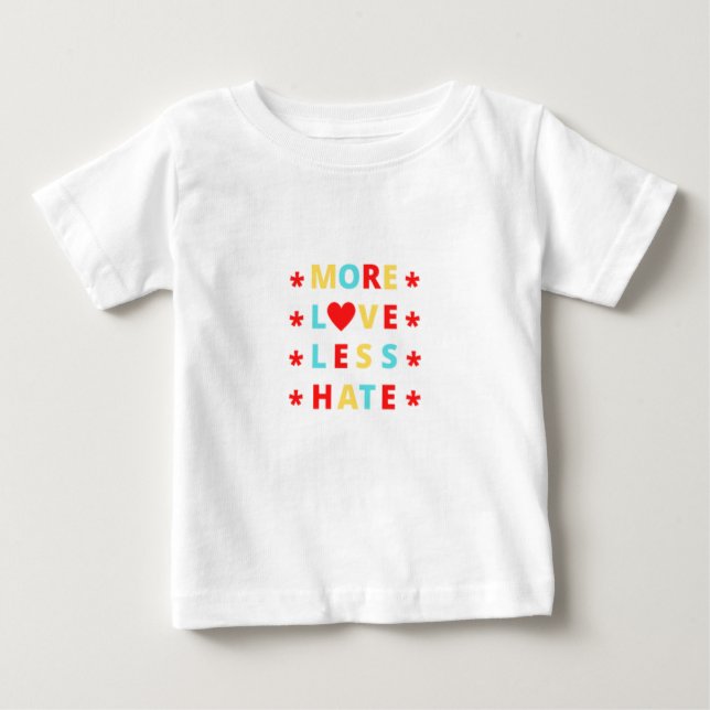 Mais Amor Menos Ódio Camisa Engraçada (Frente)
