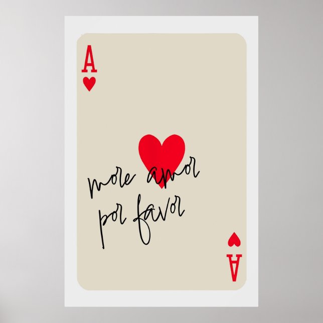 Mais amor por favor Poster (Frente)