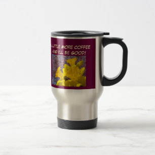 Mais Café Ficarei Bem Caneca de Viagem Narcisos