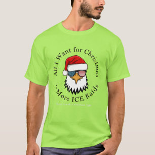 Mais Camiseta de Natal de Operações ICE Patriótica