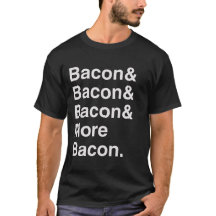 Mais camiseta Helvética do bacon