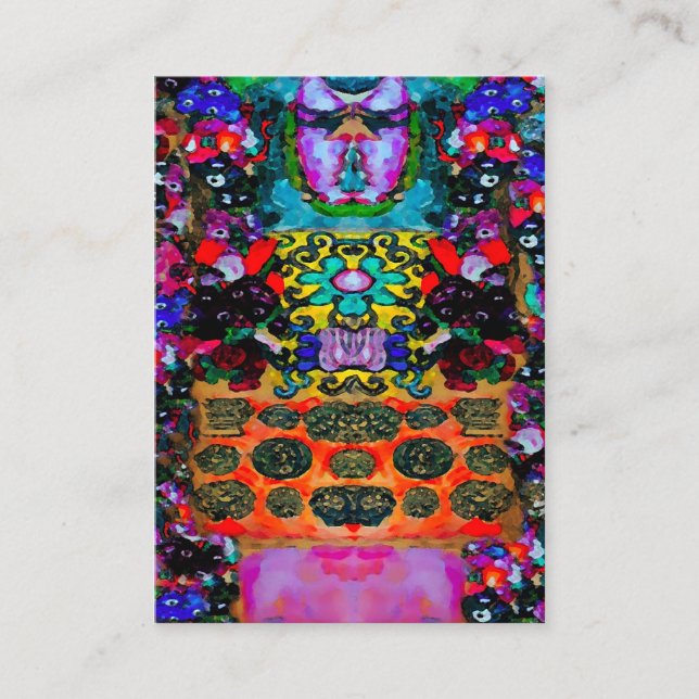 Mais cartões de visitas do ~ das cores grandes (Frente)