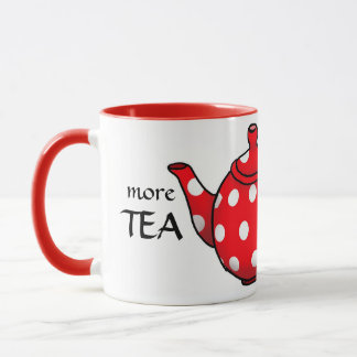 Mais chá Menos cerveja, caneca engraçada