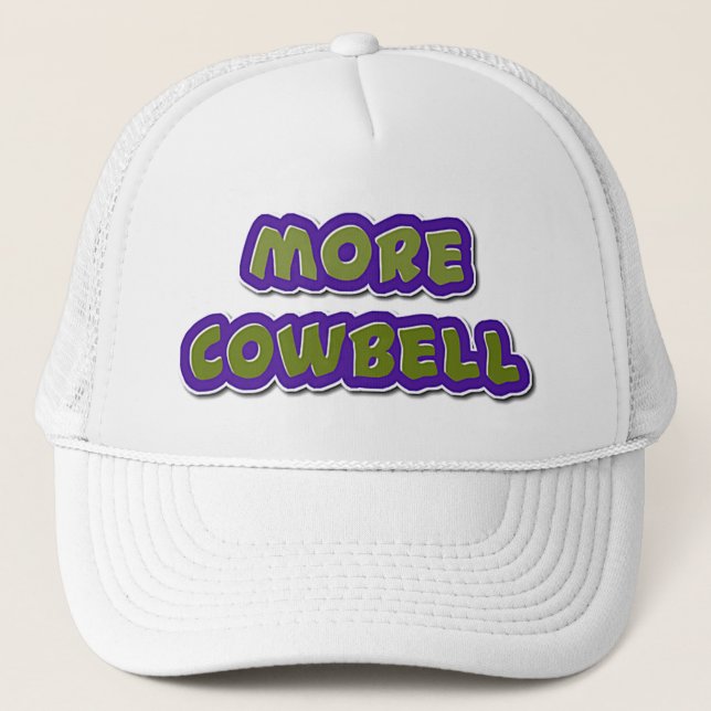 Mais chapéu de cowbell para qualquer um. Boné de b (Frente)