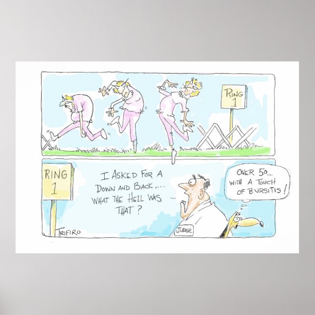 Mais de 50 com um toque de Poster de bursite (Frente)