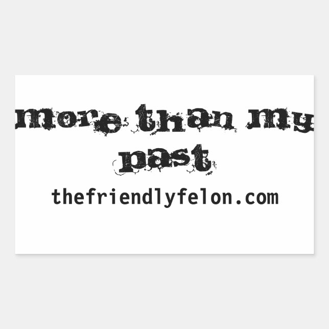 Mais do que... Adesivo de Para-choque (Frente)