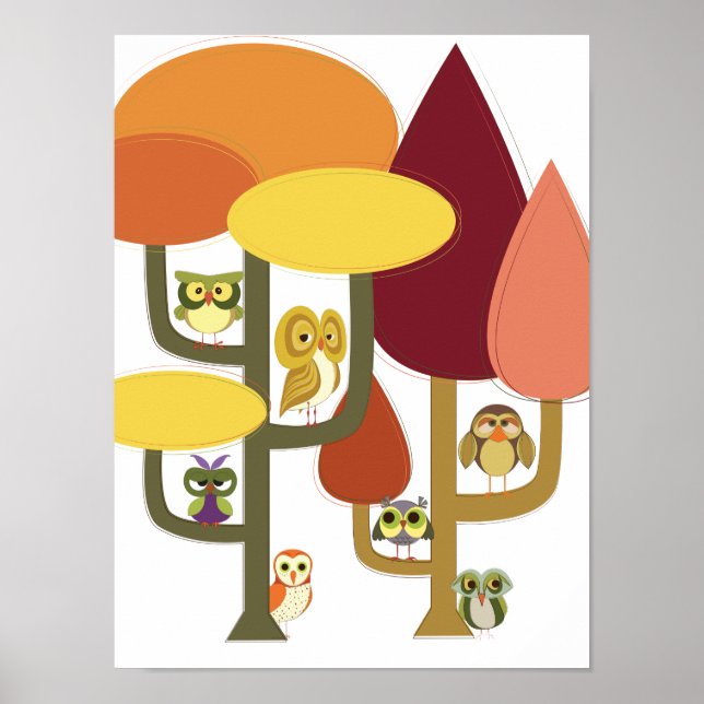 Mais do que um Hoot no Poster MCM Woods (Frente)