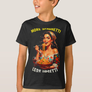 Mais Espaguete Menos Camiseta Upsetti Mulheres Ita