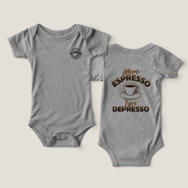 Mais Espresso Menos Depresso – Design de Citação d (Design Frente e Verso)