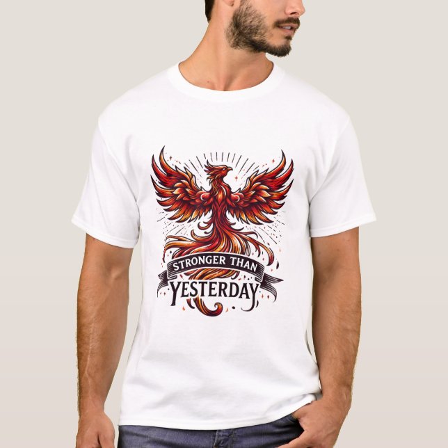Mais Forte Do Que Ontem A Camiseta Phoenix (Frente)