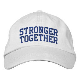 Mais Forte Junto Boné Branco Personalizado De Base