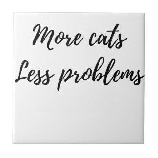 Mais gatos, menos problemas