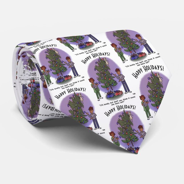 Mais Gravata de Natal de Gato (Rolled)