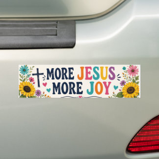 Mais Jesus Mais Alegria Adesivo de Para-choque Col