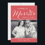 Mais Merrier | Anúncio de gravidez | Natal<br><div class="desc">"Quanto mais merrier" o cartão de natal do anúncio de gravidez.</div>