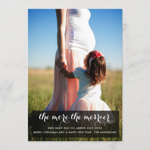 Mais O Anúncio De Feriado De Bebê Merrier  Foto