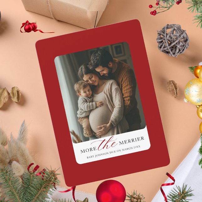 Mais o anúncio de fotos do bebê de Natal mais feli (Criador carregado)