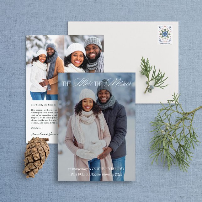 Mais O Anúncio De Gravidez De Feriado Merrier (Criador carregado)