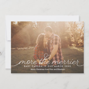 Mais o Cartão de Natal de Gravidez Mais Feliz