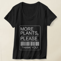 Mais Plantas Por Favor Camiseta Decote V Feminina