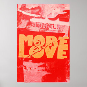 Mais pop art do amor, poster original moderno
