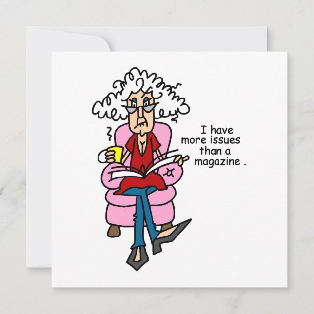 Mais problemas do que um Humor da Revista (Frente)