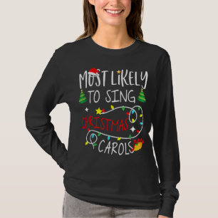 mais propenso a camisas de natal cantar natal