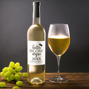 Mais quente em um grau   Rótulo do Vinho de Gradua