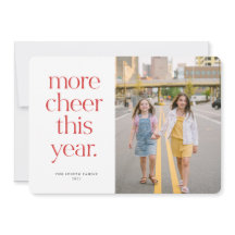 Mais Saúde Este Ano Cartão de Natal Vermelho