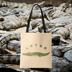 Mais Tarde Alligator Tote Bag - Quirky Farewell De