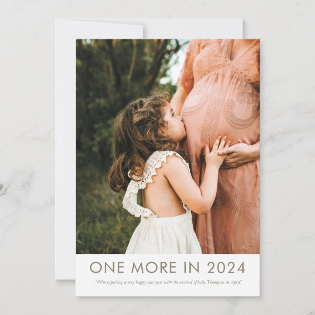 Mais um em 2024 Anúncio de Gravidez (Frente)