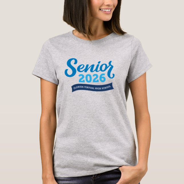 Mais velho 2026 da FVHS Camiseta (Cinza, de uso fe (Frente)