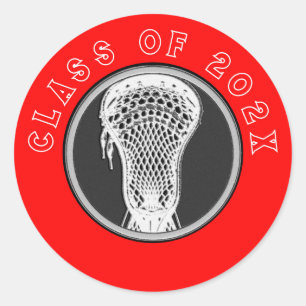 Mais velho de Lacrosse com adesivo redondo clássic