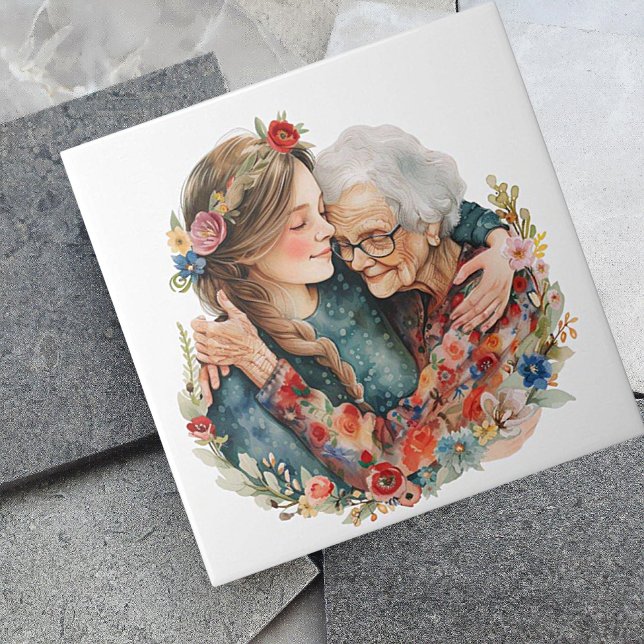 Mais velho Momento Do Dia de as mães / Azulejo De  (Criador carregado)