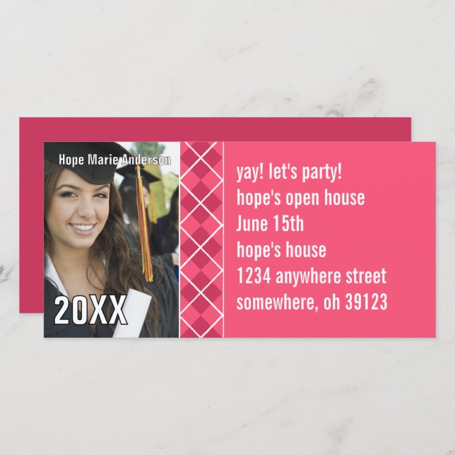 Mais velho Picture Classe de Cartão com fotos de G (Frente/Verso)