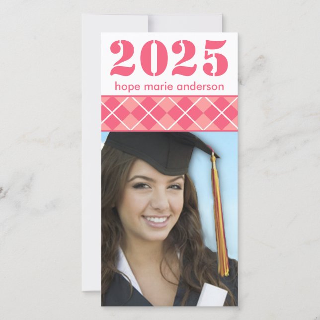 Mais velho Pictures - Cartão com fotos de Graduaçã (Frente)