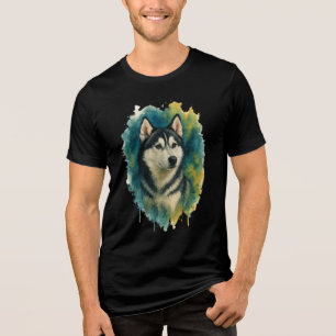 Majestade Husky Espírito Aquarela