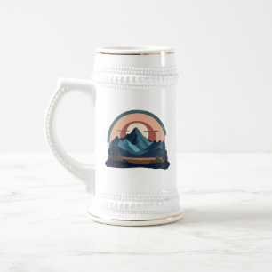 Majestade Serene Mountain: Caneca de cerveja De 22