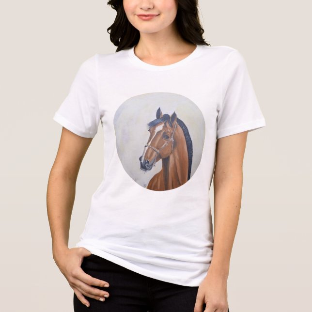 Majestic Horse Portrait T-Shirt (Frente)