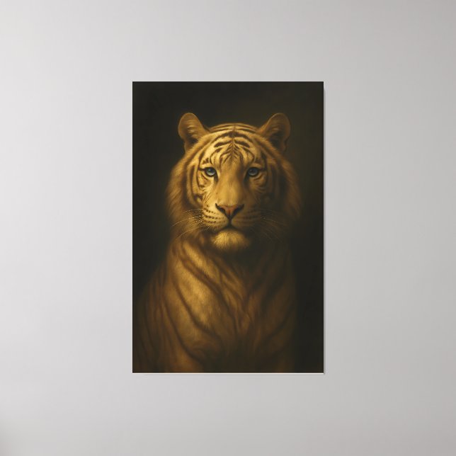 Majestic White Tiger – Fine Art Premium Canvas (Frente)