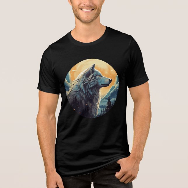 Majestic Wolf at Sunset – Wilderness Art (Frente)