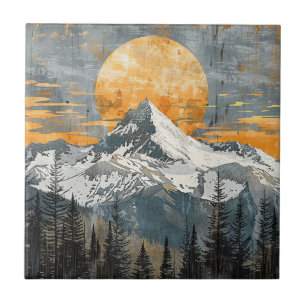 Majestosa Paisagem Montanhosa - Natureza Rústica