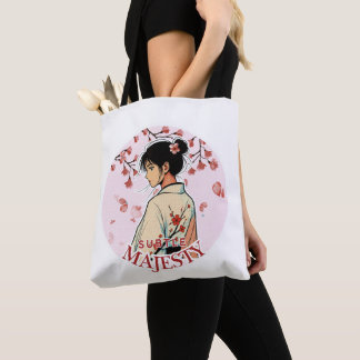 Majesty Anime Kimono Girl Cherry Blossom Tote