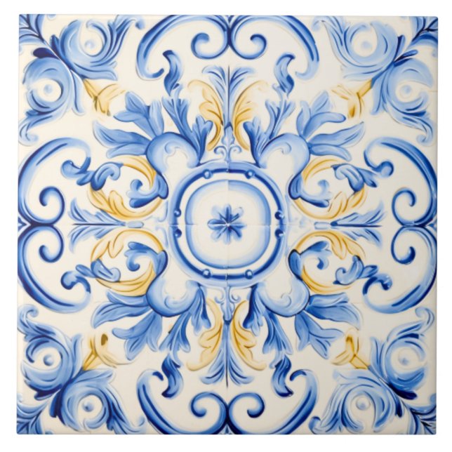 Majolica: Azul e Dourado (Frente)