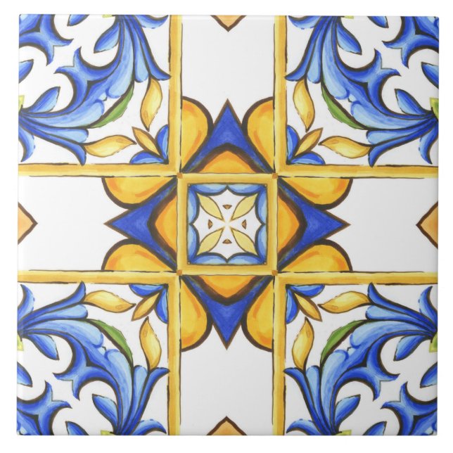 Majolica,azulejo Mediterrâneo, (Frente)