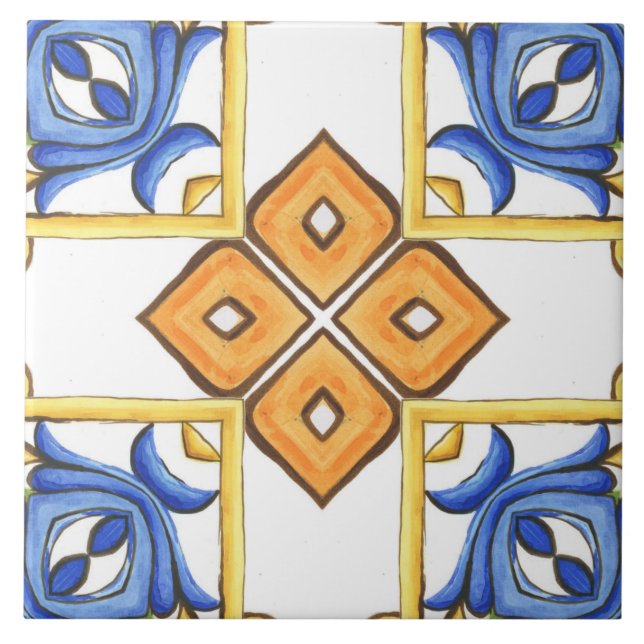 Majolica,azulejo Mediterrâneo, (Frente)