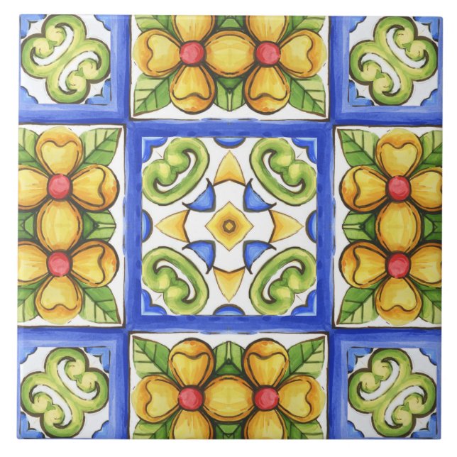 Majolica,azulejo Mediterrâneo, (Frente)