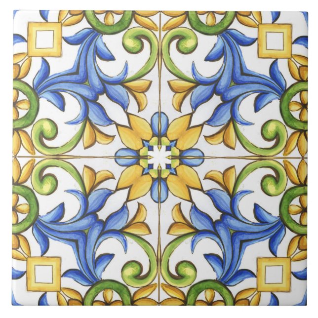 Majolica,azulejo Mediterrâneo, (Frente)