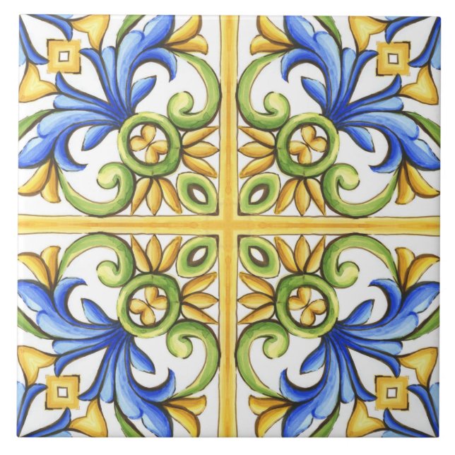 Majolica,azulejo Mediterrâneo, (Frente)
